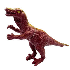 Dromaeosaurids Dinosaur 1997 Boley Figurine Toy Display 10" Rare Vtg w/ Hang Tag